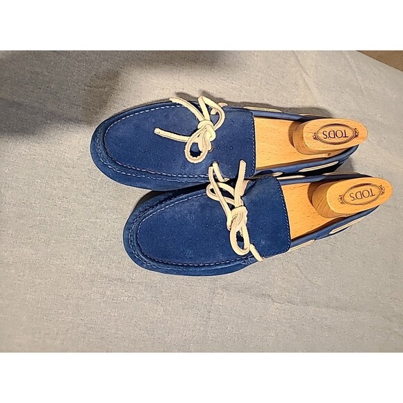 Cole Haan NikeAir Driving Moccasins Shoes Men\'s Size 8 W 10 Blue Suede Loafers main image 7